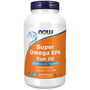 NOW Foods Super Omega EPA softgels for cardiovascular support and omega-3 intake.