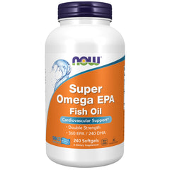 NOW Foods Super Omega EPA softgels for cardiovascular support and omega-3 intake.