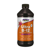 NOW Foods Ultra B-12 Liquid bottle on kitchen shelf for daily energy support