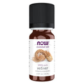 NOW Foods Vetiver oil offers a grounding aroma for a calming diffuser experience.