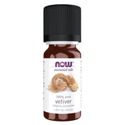 NOW Foods Vetiver oil offers a grounding aroma for a calming diffuser experience.