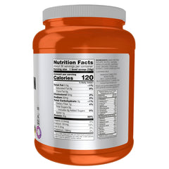 NOW Foods Whey Isolate vanilla scoop dispensing for precise serving