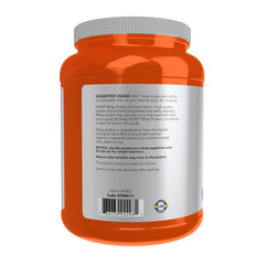NOW Foods Whey Protein Concentrate BCAAs label — comprehensive amino profile for balance.