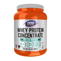 NOW Foods Whey Protein Concentrate bottle pour — convenient on-the-go nutrition.