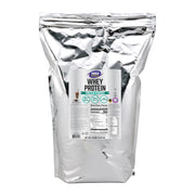 NOW Foods Whey Protein Creamy Chocolate bottle label highlights high BV and amino acid profile