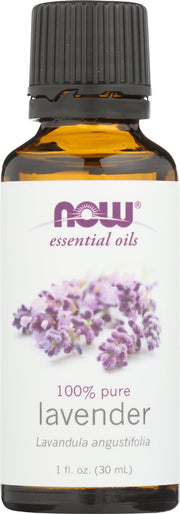 NOW Foods Lavanda, aceite 1oz, botella, aroma puro para difusor.