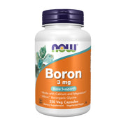 NOW Foods Boron 3 mg envase: apoyo al hueso y metabolismo.