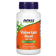 NOW Foods Valerian Root 500mg capsules for a calming nighttime routine