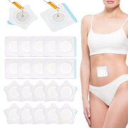 NQEUEPN castor oil pack wrap square white patches, highly absorbent for oil containment.