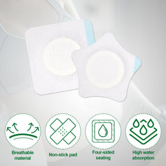 NQEUEPN self-adhesive patch adheres securely to skin during use.