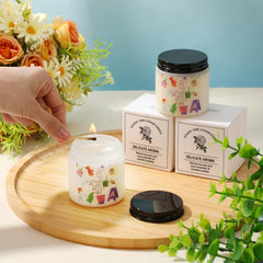 Nuanchu 24-hour burn-time candles provide long-lasting ambiance.