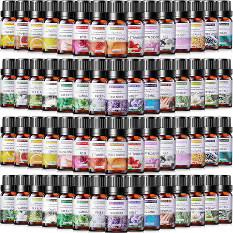 Nuanchu 26-pcs essential oils set bottles collection for versatile diffusion