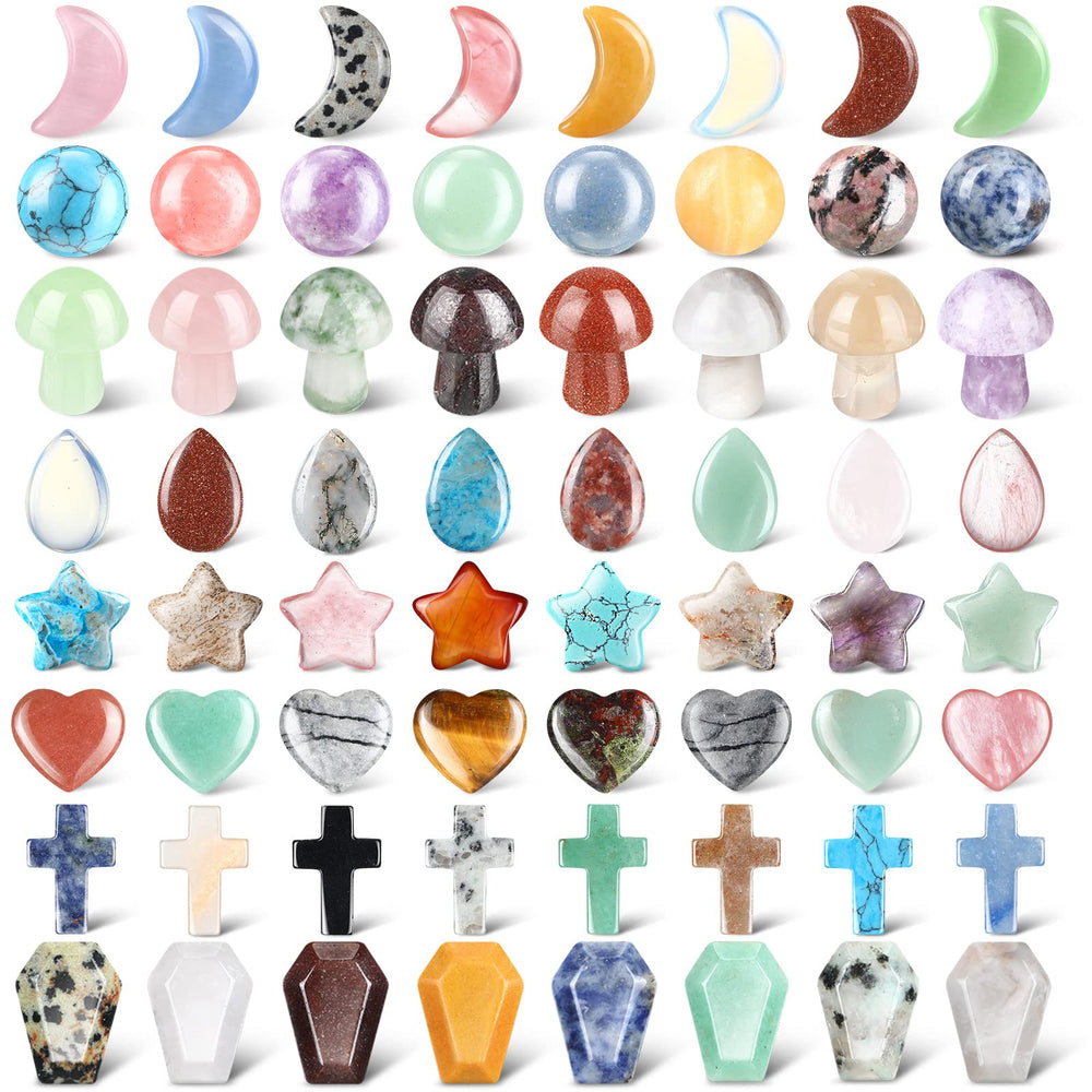 Nuenen heart crystal stone adds calming decor and touch-friendly texture.