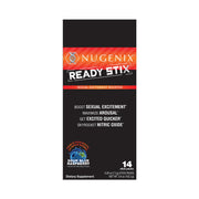 Nugenix Ready Stix stick-pack close-up for quick, on-the-go daily use.