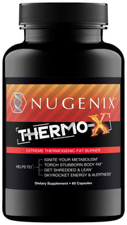 Nugenix Thermo-X bottle front view ideal for supporting fat loss and energy