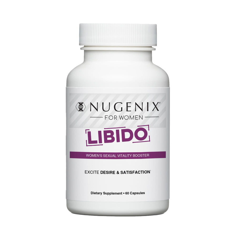 Nugenix Women's Libido bottle front showing packaging for intimacy support