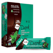 NuGo Dark Chocolate Mint bar wrapped for convenient on-the-go snacking.