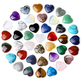 NUKAYAI rose quartz heart crystals for calming meditation and home decor.