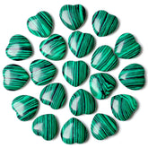 NUKAYAI malachite heart crystal close-up for calm and focus