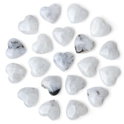 NUKAYAI Moonstone Heart crystal on desk promotes calm focus.