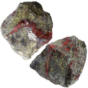 NUKAYAI Piedra Dragonblood, cristal en bruto para decoración elegante.