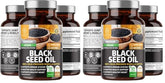 Number One Nutrition N1N Premium Black Seed Oil bottle pour for easy daily dosing.
