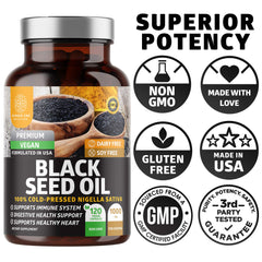 Number One Nutrition N1N Premium Black Seed Oil two bottle pack offers value.