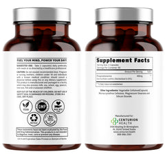Number One Nutrition PS400 capsules closeup highlighting easy-to-swallow veggie caps.