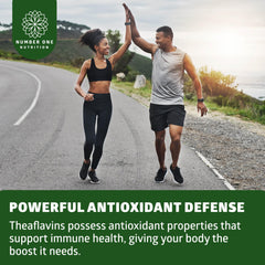 TheaFit Theaflavins ingredients label highlighting Formula details on Number One Nutrition product.