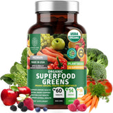 Number One Nutrition USDA Organic Supergreens bottle for daily wellness