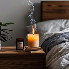 NUOREEL Vanilla Sky candle fills room with cozy warmth and mood
