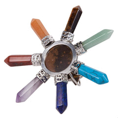 Nupuyai amethyst chakra point balances energy during daily practice.
