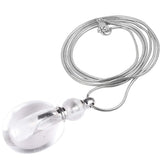 Nupuyai diffuser necklace with rock quartz pendant for subtle aromatherapy.