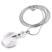 Nupuyai diffuser necklace with rock quartz pendant for subtle aromatherapy.