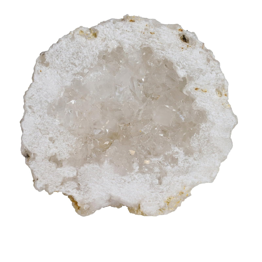 Nupuyai geode cluster with titanium coating adds vibrant decor and focus-friendly ambiance.