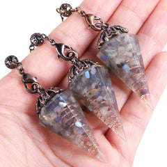 Nupuyai handwrapped copper pendant with unique texture and craft.