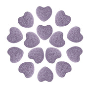 Nupuyai heart lava stones in purple pack for aromatherapy and meditation