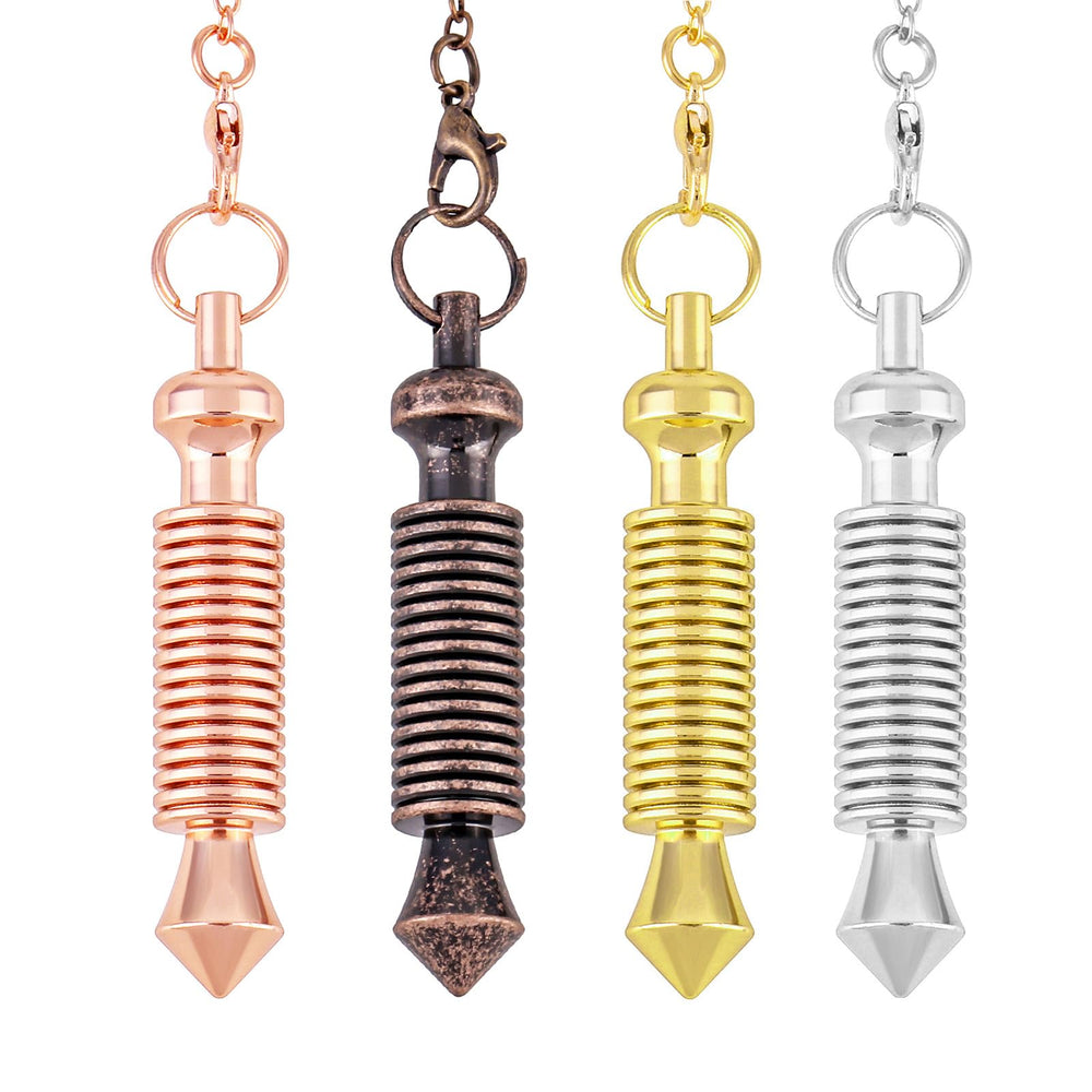 Nupuyai pendulum four-pack gold-plated coil copper for divination and energy balance