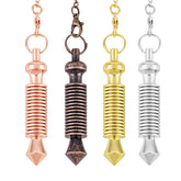 Nupuyai pendulum four-pack gold-plated coil copper for divination and energy balance