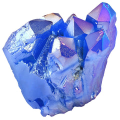 Nupuyai white quartz crystal cluster; soft energy-inspired calm for desk or shelf.