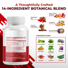 Nurafuse Berberine 150 capsules demonstrate a generous five-month supply for ongoing wellness.