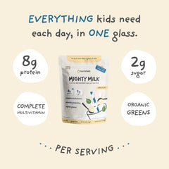 Nurished Vanilla Mighty Milk ingredients include spinach and probiotics.