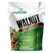 NURTIVE Walnut Protein Powder container in kitchen for easy daily nutrition