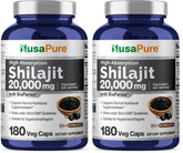 NusaPure Shilajit 20000mg bottle for daily use and convenience
