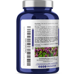 NusaPure packaging highlights vegan, non-GMO formula.