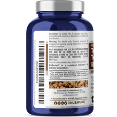 NusaPure Bioperine badge on bottle for improved absorption