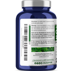 NusaPure Chanca Piedra bottle label shows potency and certification.