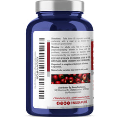 NusaPure etiqueta muestra ingredientes clave para apoyar tu plan de salud.