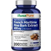 NusaPure French Maritime Pine Bark capsules support daily antioxidant routine.
