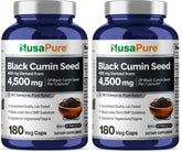 NusaPure full-spectrum black cumin 10:1 extract bottle for daily wellness.